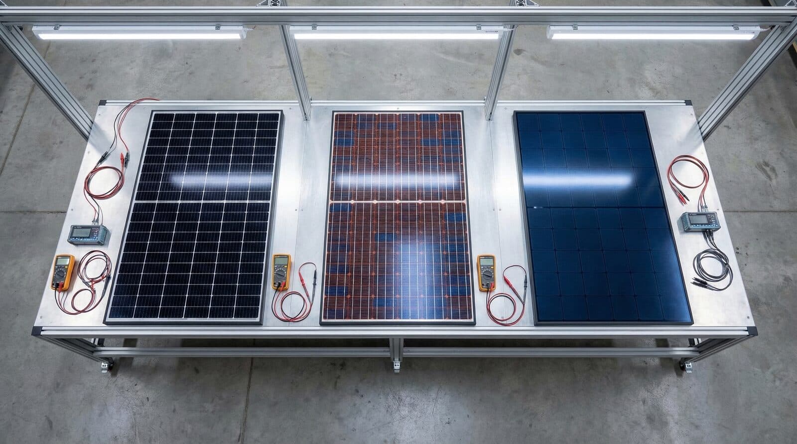Painéis Solares Modernos: PERC, TOPCon e HJT Comparados