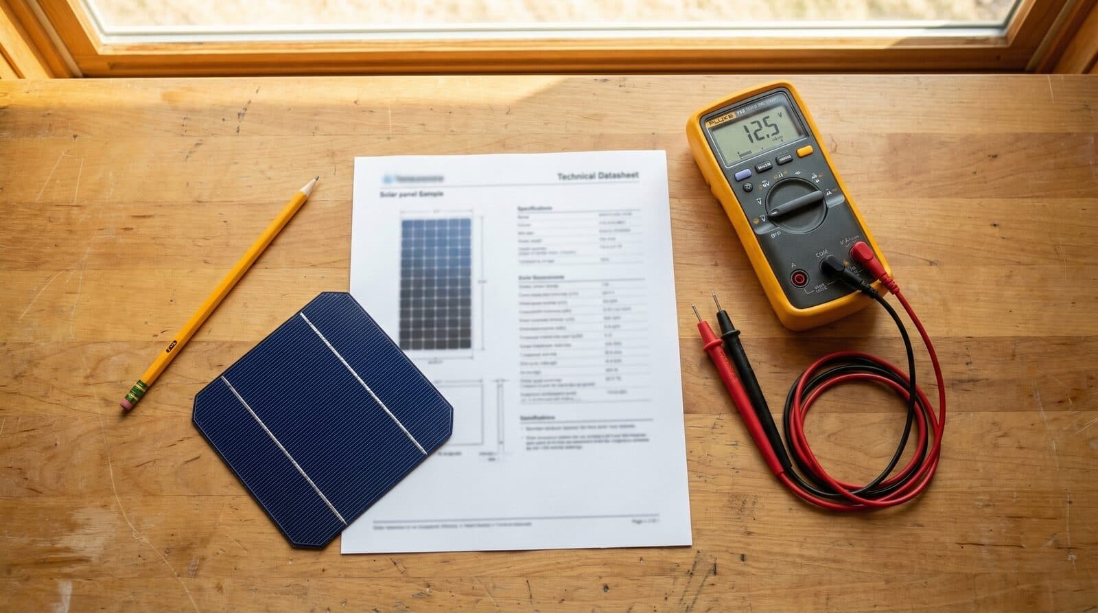 Ficha técnica do painel solar: cada dado explicado